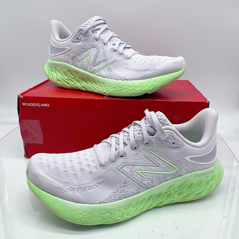 New Balance Fresh Foam X 1080v12 Running Shoes Sneakers Gray Green Womens US 11